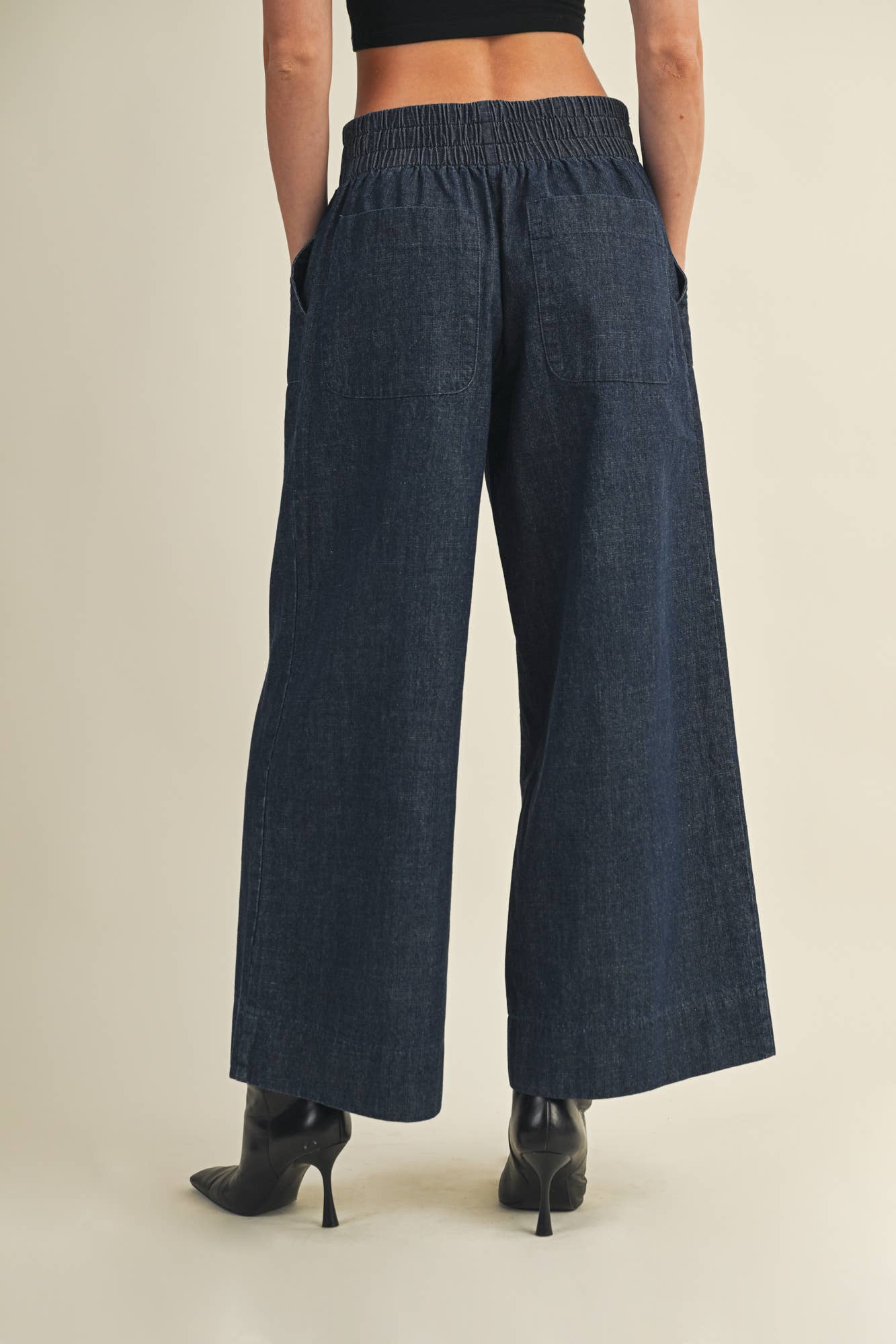 SOLD OUT-The Emerson Wide-Leg Denim Pants – Indigo