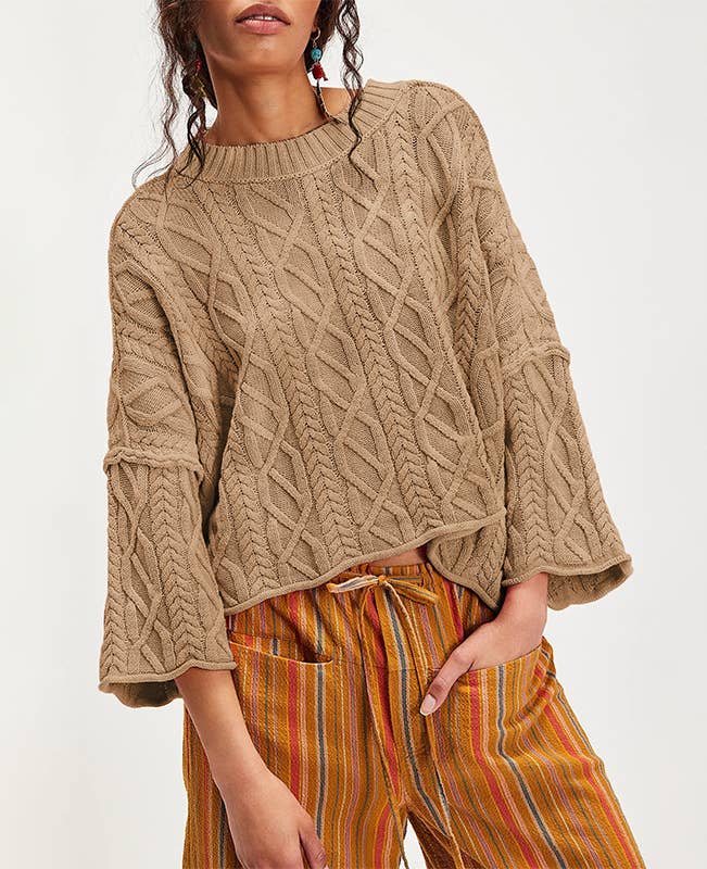 The Haven Sweater- Camel